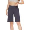 imageWiWi Viscose from Bamboo Soft Sleep Shorts for Women Short Pants Pajama Bottoms Lounge Plus SizeDark Grey