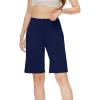 imageWiWi Viscose from Bamboo Soft Sleep Shorts for Women Short Pants Pajama Bottoms Lounge Plus SizeNavy