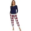 Navy+navy/Red Plaid