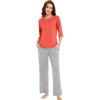 A-coral+heather Grey
