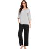 A-light Heather Grey+black