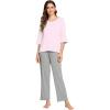A-pink+heather Grey