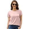 imageWiWi Womens TShirts Summer Casual Dressy Tshirt Short Sleeve Round Neck Tops Clothes 2025 Fashion Outfits SXXLSmoky Pink