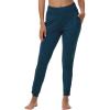 imageWiWi Womens Yoga Pants with Pockets  Viscose from Bamboo HighWaist Joggers Sweatpants Lounge Pajama Bottoms SXXLInk Blue