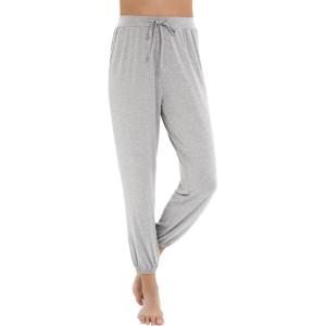 imageWiWi Pajama Pants for Women Lounge Joggers Yoga Viscose from Bamboo Bottoms Plus Size Pajamas Pant Sweatpants S4XAsh Grey