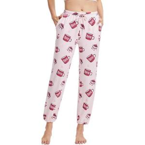 imageWiWi Pajama Pants for Women Lounge Joggers Yoga Viscose from Bamboo Bottoms Plus Size Pajamas Pant Sweatpants S4XCoffee Cup