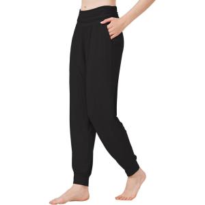 imageWiWi Pajama Pants for Women Soft Lounge Joggers Pockets Comfy Sleep Bottoms Viscose from Bamboo Pjs Jogger SXXLBlack