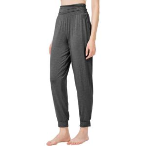 imageWiWi Pajama Pants for Women Soft Lounge Joggers Pockets Comfy Sleep Bottoms Viscose from Bamboo Pjs Jogger SXXLCharcoal Heather