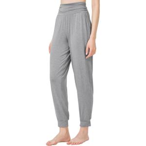 imageWiWi Pajama Pants for Women Soft Lounge Joggers Pockets Comfy Sleep Bottoms Viscose from Bamboo Pjs Jogger SXXLHeather Grey