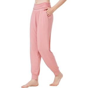 imageWiWi Pajama Pants for Women Soft Lounge Joggers Pockets Comfy Sleep Bottoms Viscose from Bamboo Pjs Jogger SXXLMellow Rose