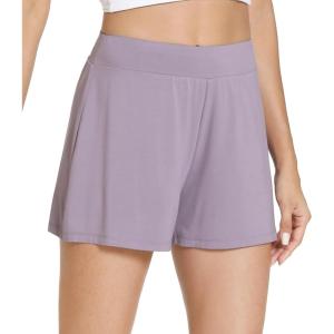 imageWiWi Viscose from Bamboo Pajama Shorts for Women Soft Casual Sleep Wide Leg Lounge Bottoms Pj SXXLViolet