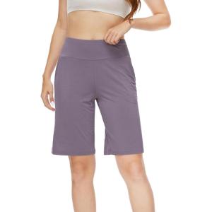 imageWiWi Viscose from Bamboo Soft Sleep Shorts for Women Short Pants Pajama Bottoms Lounge Plus SizeViolet