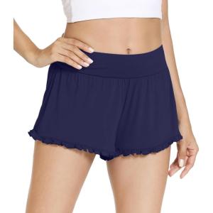 imageWiWi Womens Pajama Shorts Loose Comfy Pajamas Bottoms Lightweight Viscose from Bamboo Sleepwear SXXLAnavy