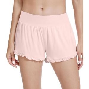 imageWiWi Womens Pajama Shorts Loose Comfy Pajamas Bottoms Lightweight Viscose from Bamboo Sleepwear SXXLApale Pink