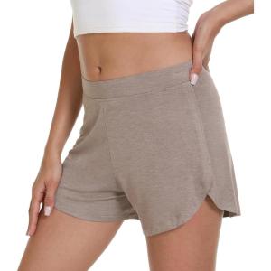 imageWiWi Womens Summer Pajamas Shorts Viscose from Bamboo Lightweight Pajama Bottoms SXXLCamel