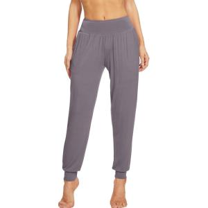 imageWiWi Womens Viscose from Bamboo Joggers Casual Pajama Pants Loose Yoga Bottoms Comfy Lounge Sweatpants with Pockets SXXLPurplish Grey
