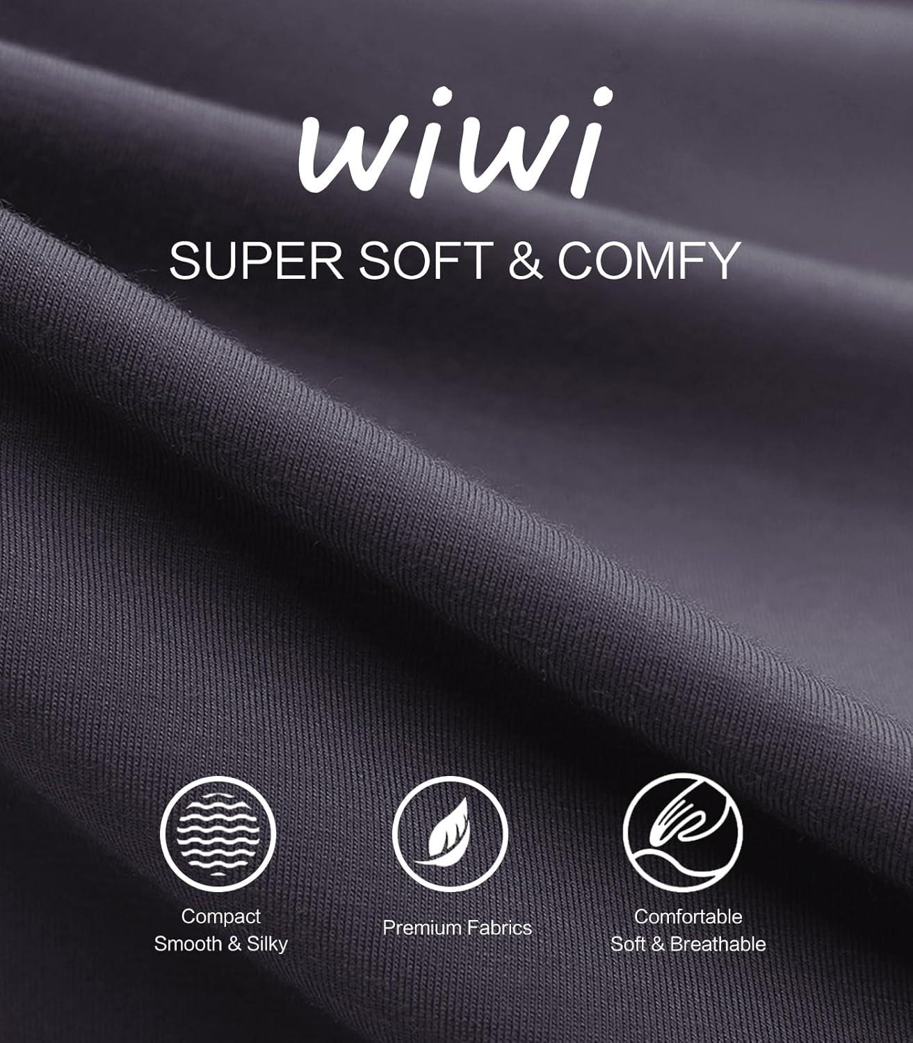 imageWiWi Bamboo Viscose Pajama Set for Women Soft Long Sleeve Top with Pants Sleepwear 2 Piece Pjs Sets Sleepwear SXXLDark Grey
