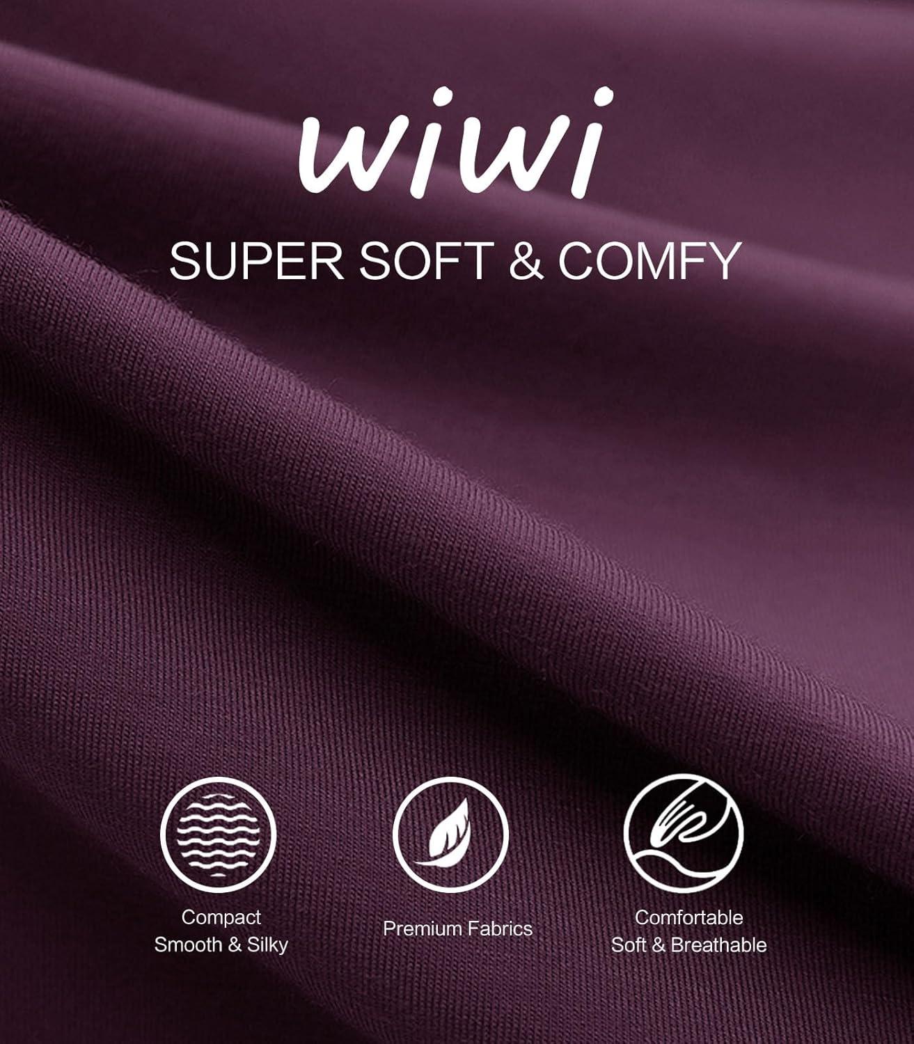 imageWiWi Jogger Pant for Women High Waist Yoga Pants Soft Comfy Viscose from Bamboo Womens Pajama Bottoms SXXLMulberry