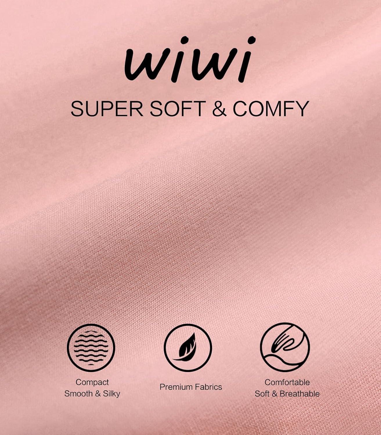 imageWiWi Jogger Pant for Women High Waist Yoga Pants Soft Comfy Viscose from Bamboo Womens Pajama Bottoms SXXLPeach Pink