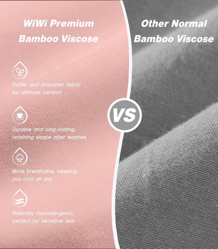 imageWiWi Jogger Pant for Women High Waist Yoga Pants Soft Comfy Viscose from Bamboo Womens Pajama Bottoms SXXLPeach Pink