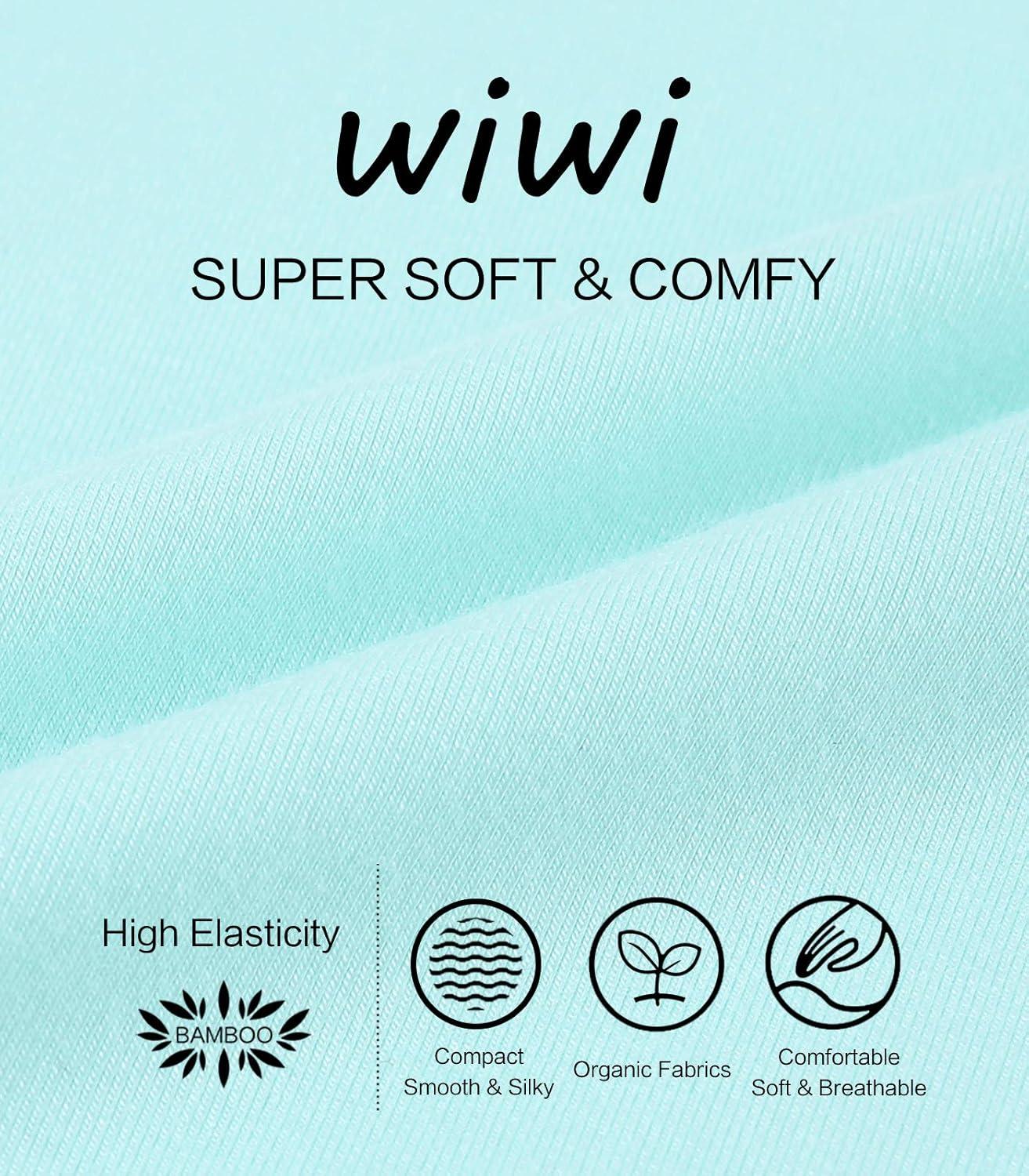 imageWiWi Pajamas for Women Long Sleeve Sleepwear with Pants Set Soft Casual Pj Warm Lounge Sets SXXLAaqua