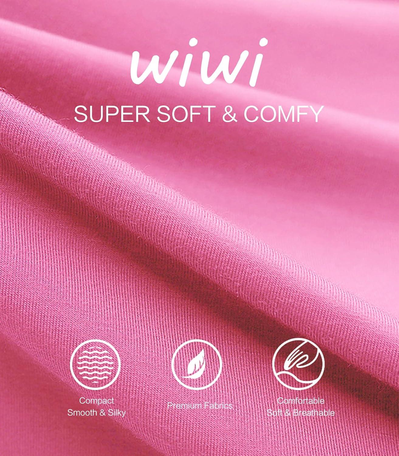 imageWiWi Soft Viscose from Bamboo Sleeveless Nightgowns for Women UNeck Tank Pajamas Gowns Sleep Shirt SXXLRaspberry Pink
