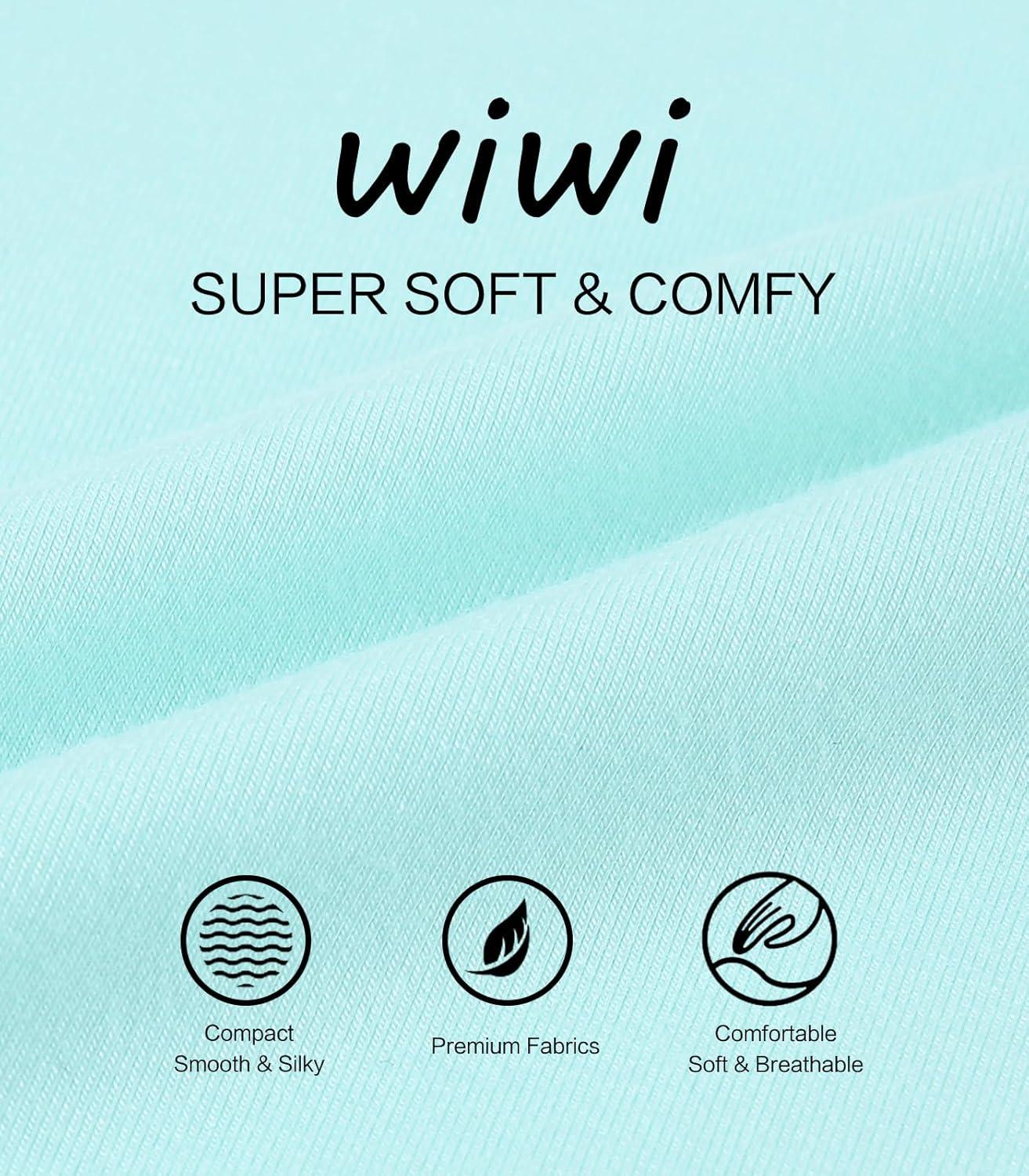imageWiWi Viscose from Bamboo Pajamas Sets for Women Soft Long Sleeve Sleepwear and Pants Pjs Lounge Set Loungewear SXXLAqua