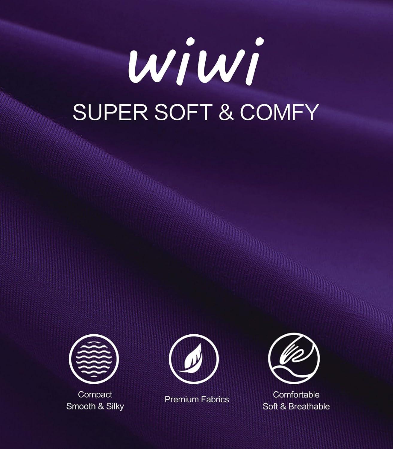 imageWiWi Viscose from Bamboo Pajamas Sets for Women Soft Tops with Pants Sleepwear Vneck Pj Set with Pockets SXXLPurplish Red