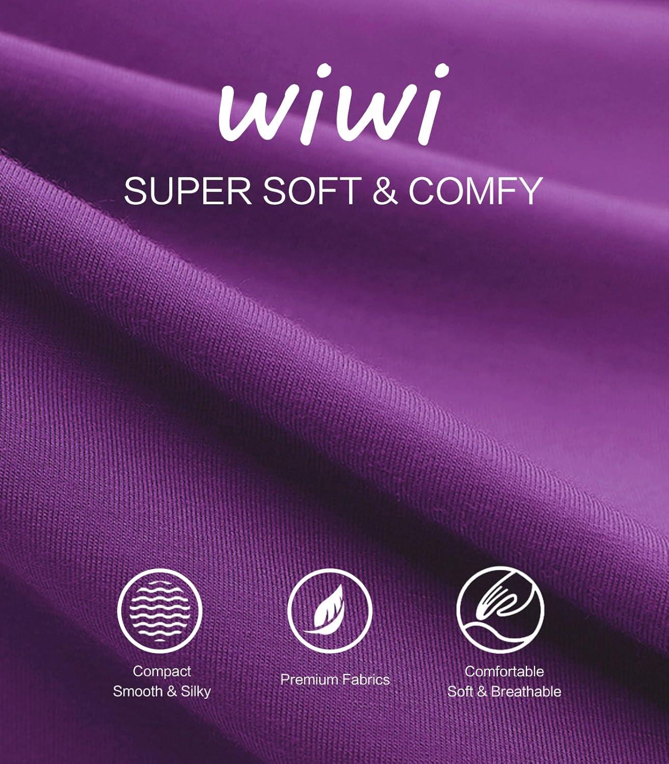 imageWiWi Viscose from Bamboo Tank Nightgown for Women UNeck Summer Sleeveless Sleep Shirts SXXLApurple