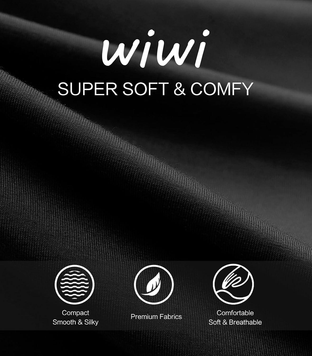 imageWiWi Viscose from Bamboo Tank Nightgown for Women UNeck Summer Sleeveless Sleep Shirts SXXLBblack