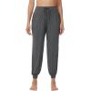 imageWiWi Jogger Pant for Women High Waist Yoga Pants Soft Comfy Viscose from Bamboo Womens Pajama Bottoms SXXLDark Heather Grey
