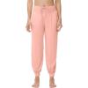 imageWiWi Jogger Pant for Women High Waist Yoga Pants Soft Comfy Viscose from Bamboo Womens Pajama Bottoms SXXLPeach Pink