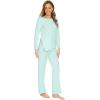 imageWiWi Viscose from Bamboo Pajamas Set for Women Soft Long Sleeve Pj Sleepwear Knit Jammies Pants Lounge Sets Loungewear SXXLAaqua