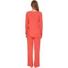 imageWiWi Viscose from Bamboo Pajamas Set for Women Soft Long Sleeve Pj Sleepwear Knit Jammies Pants Lounge Sets Loungewear SXXLAcoral