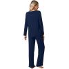 imageWiWi Viscose from Bamboo Pajamas Set for Women Soft Long Sleeve Pj Sleepwear Knit Jammies Pants Lounge Sets Loungewear SXXLBnavy