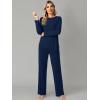 imageWiWi Viscose from Bamboo Pajamas Set for Women Soft Long Sleeve Pj Sleepwear Knit Jammies Pants Lounge Sets Loungewear SXXLBnavy