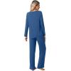 imageWiWi Viscose from Bamboo Pajamas Set for Women Soft Long Sleeve Pj Sleepwear Knit Jammies Pants Lounge Sets Loungewear SXXLBprussian Blue