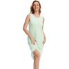 imageWiWi Viscose from Bamboo Tank Nightgown for Women UNeck Summer Sleeveless Sleep Shirts SXXLBsage Green
