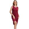 imageWiWi Viscose from Bamboo Tank Nightgown for Women UNeck Summer Sleeveless Sleep Shirts SXXLBwine