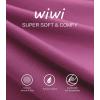 imageWiWi Viscose from Bamboo Womens Long Sleeve Pajama Sets Sleepwear with Jogger Pajamas Pants Soft Lounge Set Loungewear SXXLBeet Red