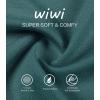 imageWiWi Womens Pajama Set Soft Long Sleeve Pajamas Viscose from Bamboo Top and Bottom Vneck Sleepwear Nightwear SXXLNavy Blue