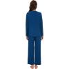 imageWiWi Womens Pajamas Set Sleepwear Loungewear Long Sleeve Pajama Sets Soft Pjs Viscose from Bamboo 2 Piece PJ SXXLAink Blue