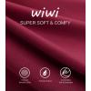 imageWiWi Womens Pajamas Set Sleepwear Loungewear Long Sleeve Pajama Sets Soft Pjs Viscose from Bamboo 2 Piece PJ SXXLCwine