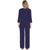 imageWiWi Womens Pajamas Set Sleepwear Loungewear Long Sleeve Pajama Sets Soft Pjs Viscose from Bamboo 2 Piece PJ SXXLDnavy