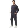 imageWiWi Mens Tracksuit Athletic Sweatsuits Long Sleeve 2 Piece Outfit Running Jogging Casual Loungwear Sport Suit Sets SXXLCharcoal