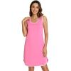 imageWiWi Soft Viscose from Bamboo Sleeveless Nightgowns for Women UNeck Tank Pajamas Gowns Sleep Shirt SXXLRaspberry Pink
