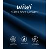 imageWiWi Bamboo Viscose Nightgowns for Women Soft Long Sleeve Nightgown Plus Size Sleep Shirt Pajama Gown Sleepwear S4XAink Blue