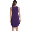 imageWiWi Tank Crew Neck Nightgown for Women Viscose from Bamboo Sleeveless Sleep Gowns Summer Sleepweer SXXLDark Purple
