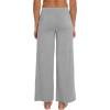 imageWiWi Pajama Pants for Women Comfy Soft Comfortable Pajamas Womens Lounge Sleep Pj Bottoms Viscose from Bamboo SXXLAblackheather Grey