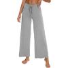 imageWiWi Pajama Pants for Women Comfy Soft Comfortable Pajamas Womens Lounge Sleep Pj Bottoms Viscose from Bamboo SXXLAblackheather Grey